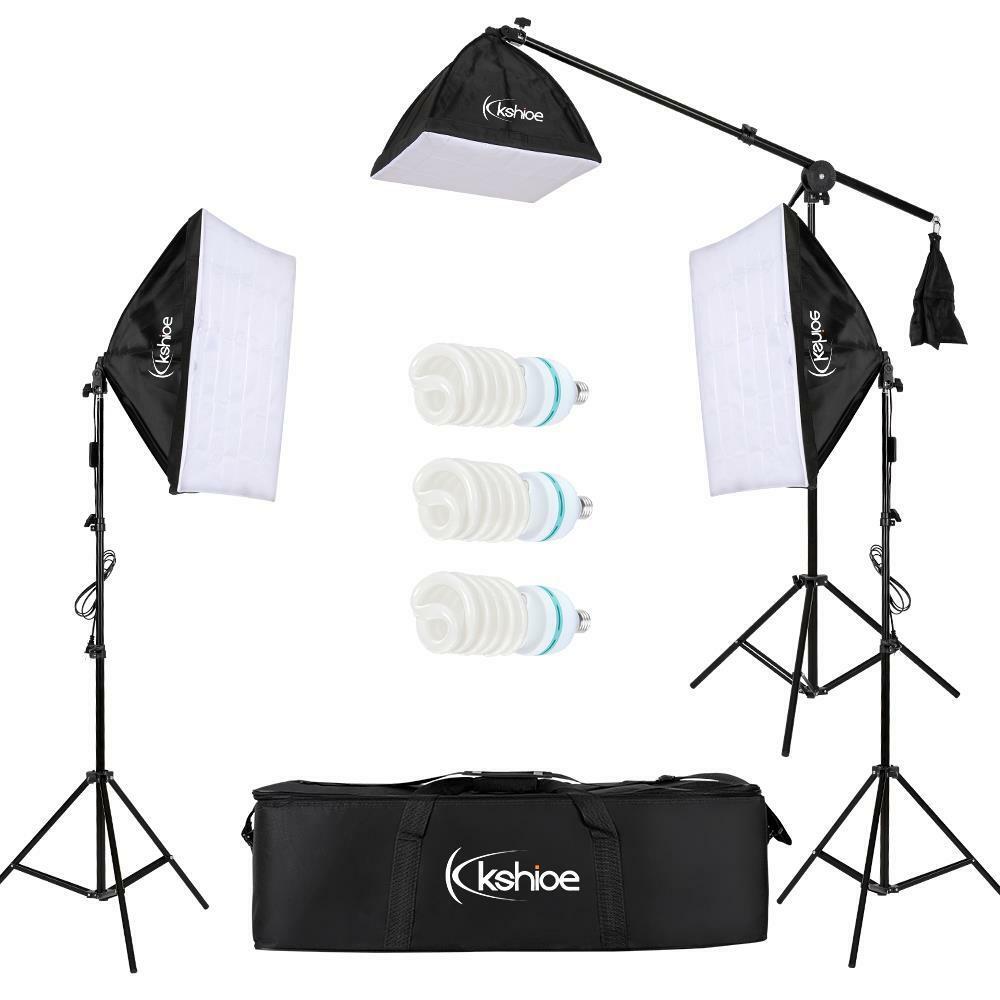 3 Softbox Light Stand Photo Studio Photography Continuous Lighting Kit