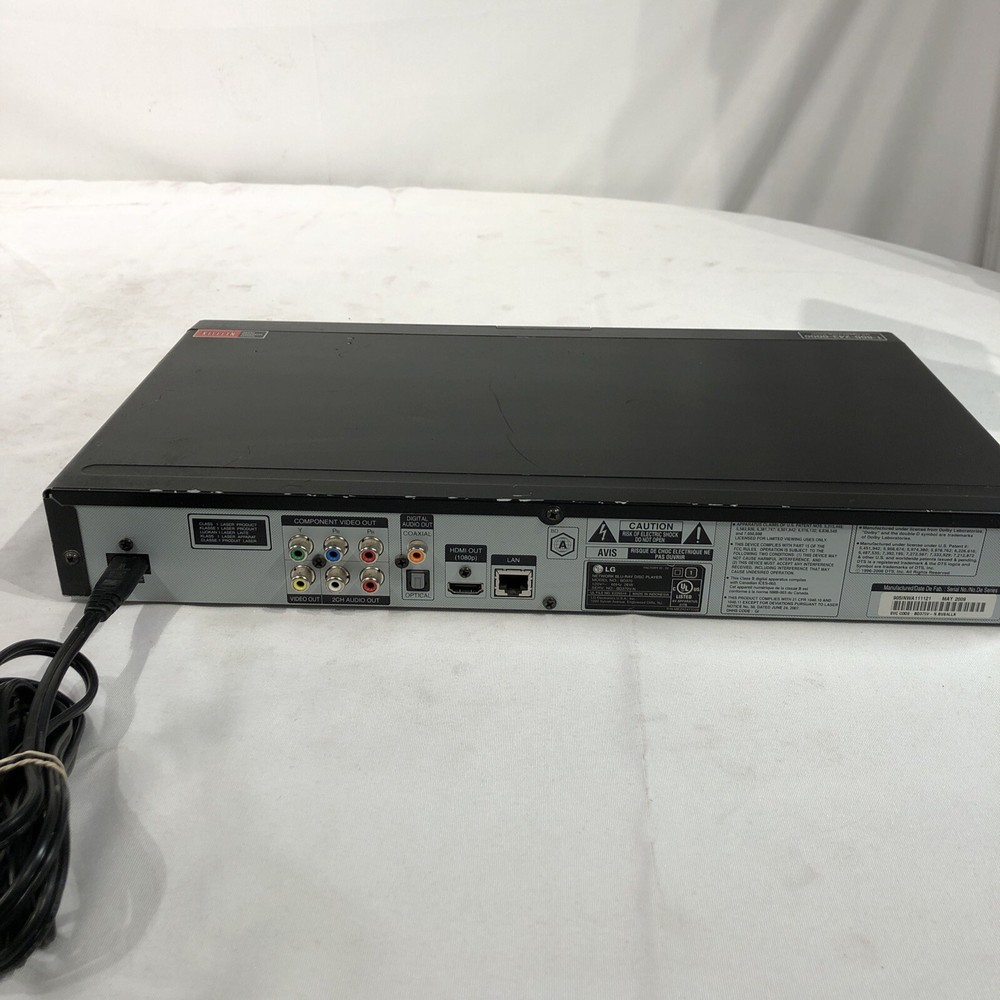 LG BD370 Blu-Ray DVD Player - No Remote, Tested, Working