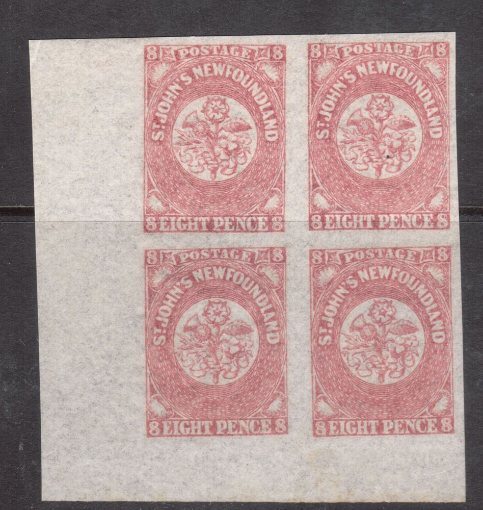 Newfoundland #22 Extra Fine Mint Block **With Certificate**