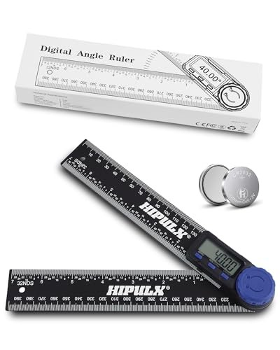 Digital Angle Finder Tool, 7 Inch Digital Protractor with LCD Display, 0-360°