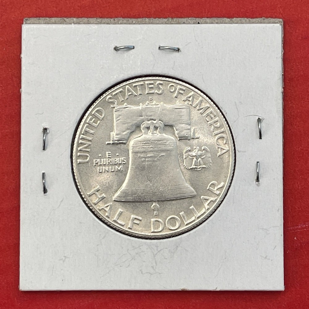 1949 S Franklin Silver Half Dollar, Choice to Gem Uncirculated. Key Date.