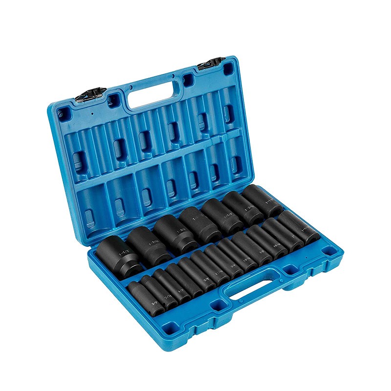 19 Pcs Damaged Bolt Remover Easy Out Stripped Bolt Extractor Impact Socket Set