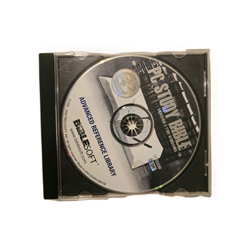 PC Study Bible Version 3 CD Advanced Reference Library Windows BibleSoft 3.3H