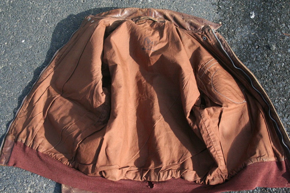 WWII Original A-2 Flight Jacket Size 40 Named 42nd Fighter Squadron