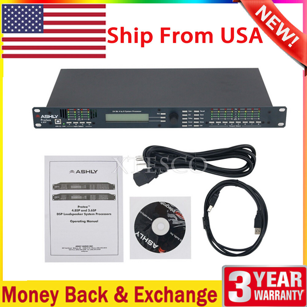 4.8SP 110V Digital DSP Audio Processor Software 4 Input 8 Out Pro Sound System