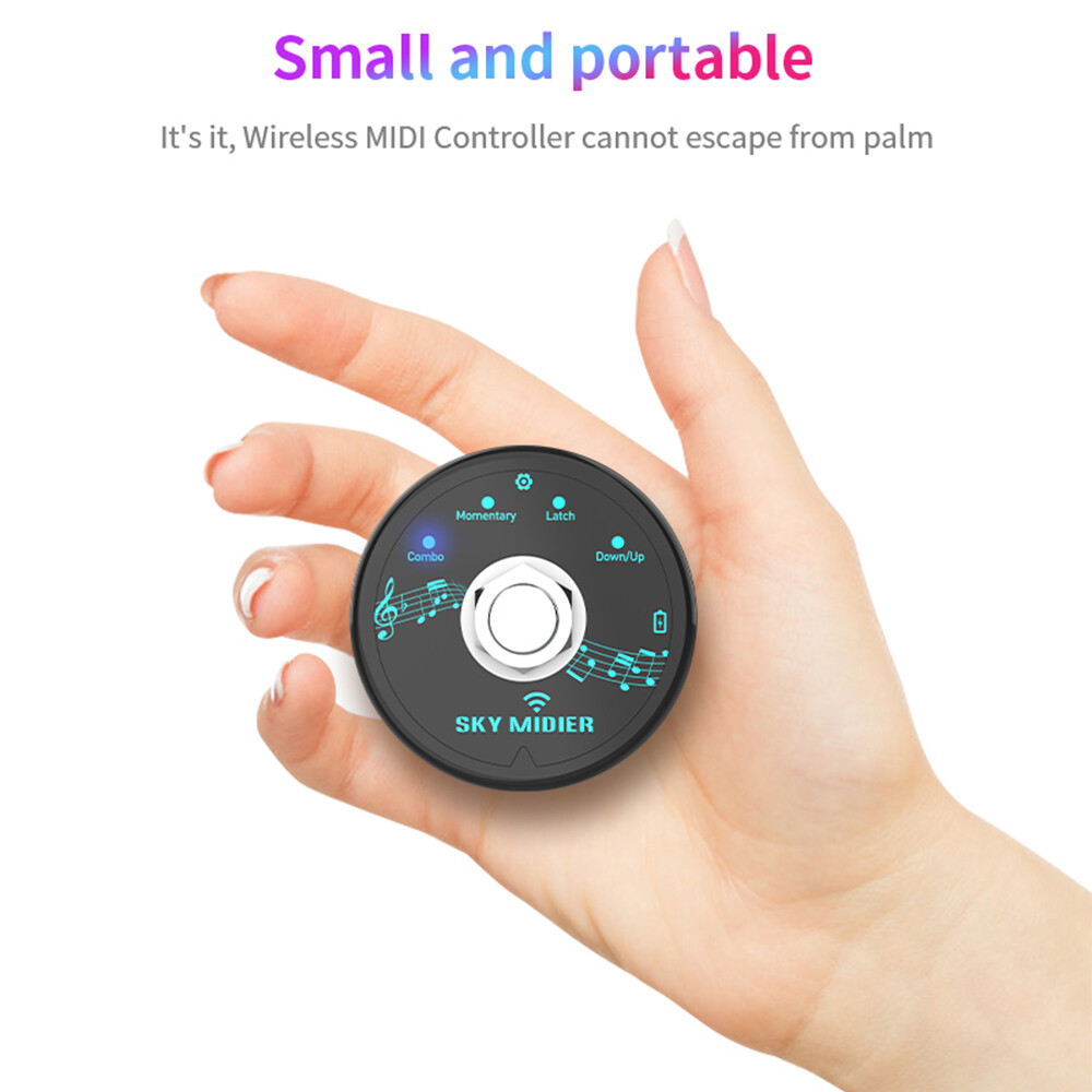 Wireless BT MIDI Foot Pedal MIDI Controller Software Effector Controller O7J7