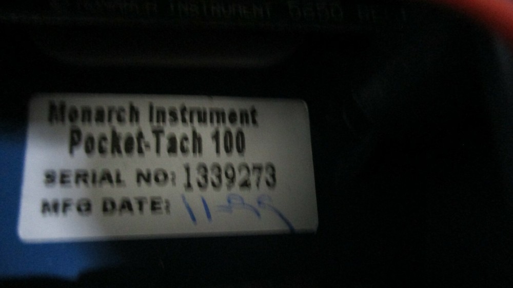 MONARCH POCKET TACH 100 Hand Held TACHOMETER~Powers On