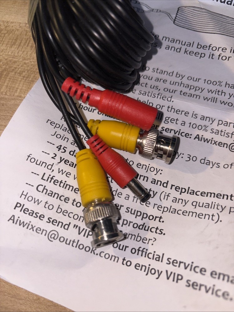 🌹BNC video and power cable. 50F.