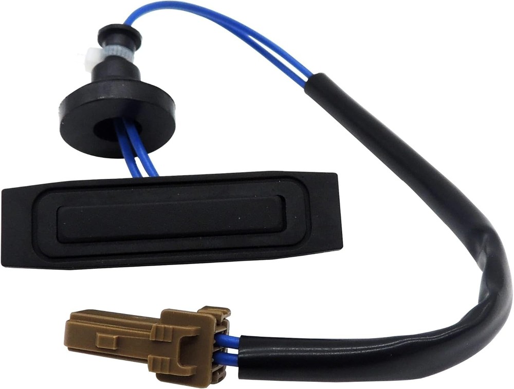 Tailgate Hatch Release Trunk/Deck Lid Switch, Push Button, Black, Manual Operati