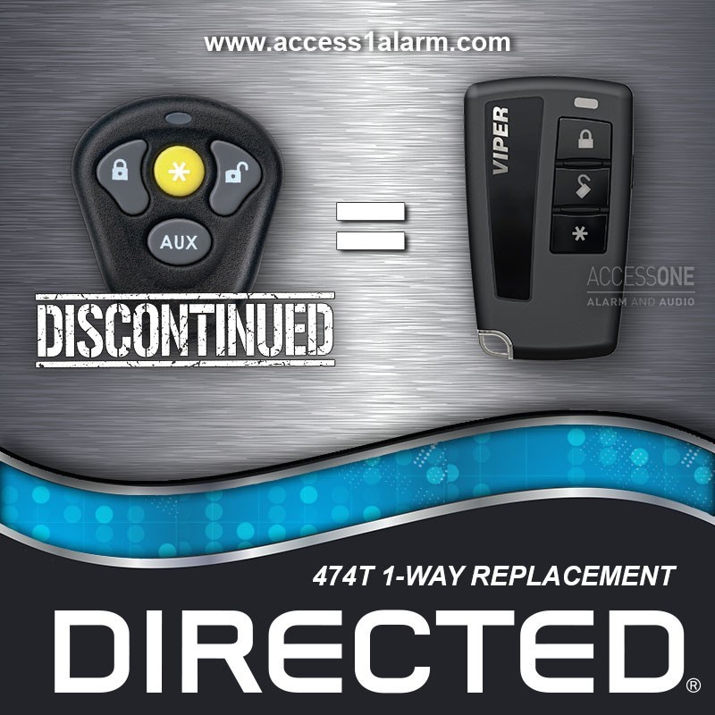 Directed 4X05 474T 4-Button Remote Control Replacement NEW Viper 7147VS