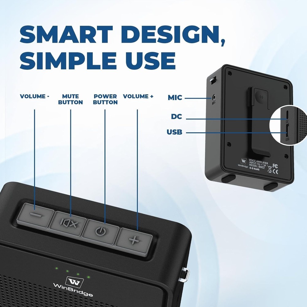 Ultra-Lightweight Wireless Microphone Headset for Effortless Voice Amplification