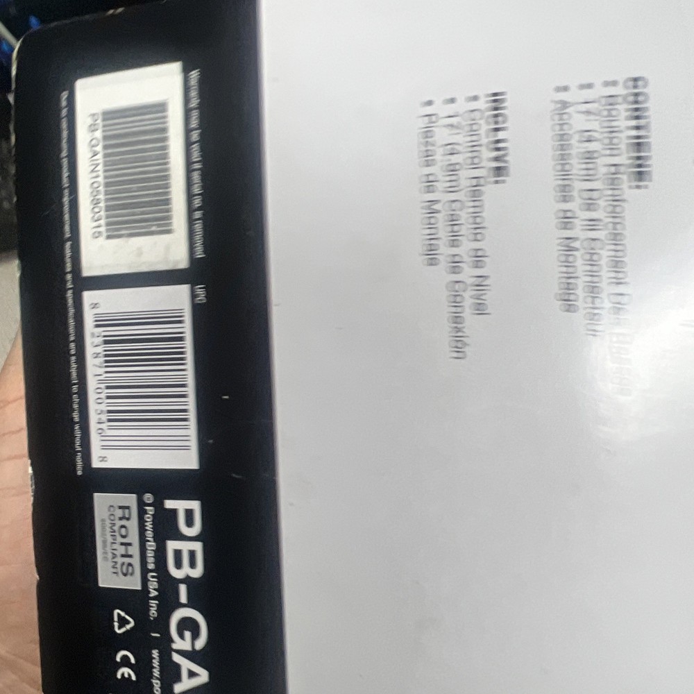 Wired remote level control PB-Gain1 Powe Bass