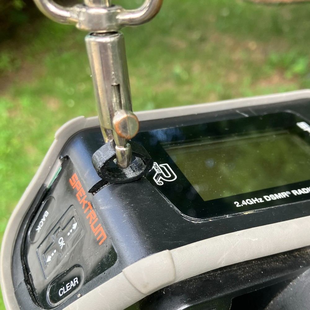 Strap hook for Spektrum DX5 DX6 Rugged