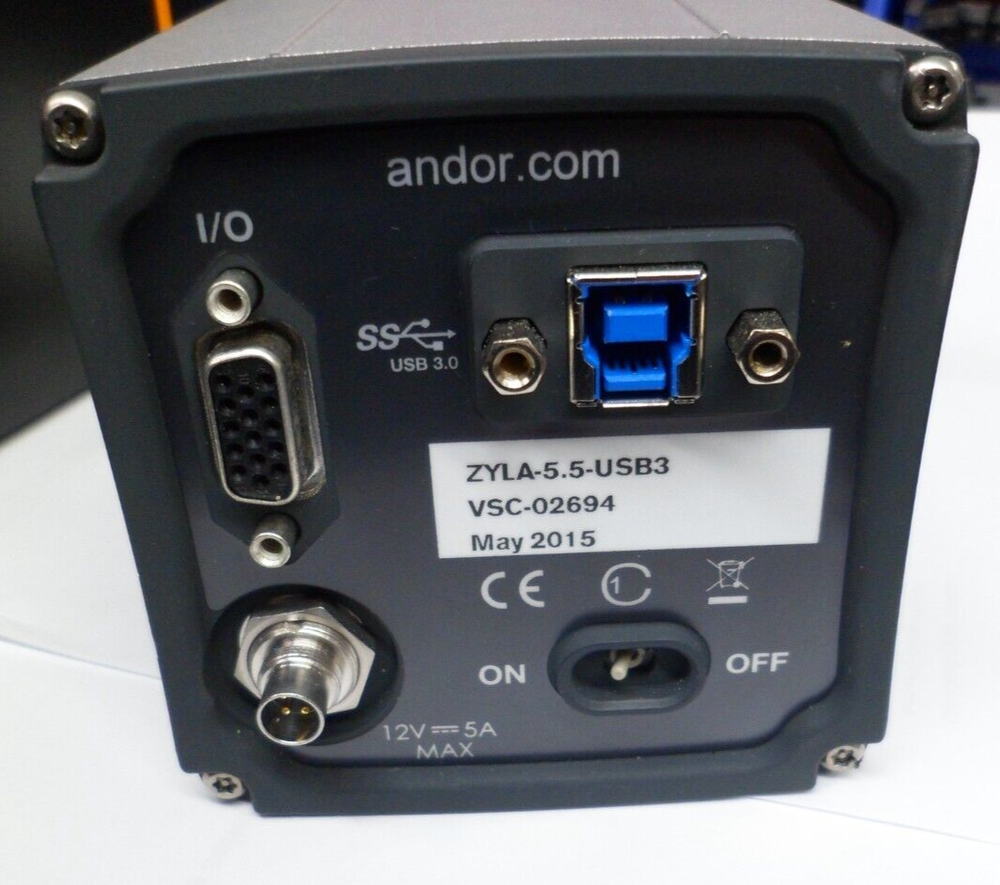 Andor ZYLA-5.5-USB3 sCMOS Microscope Camera
