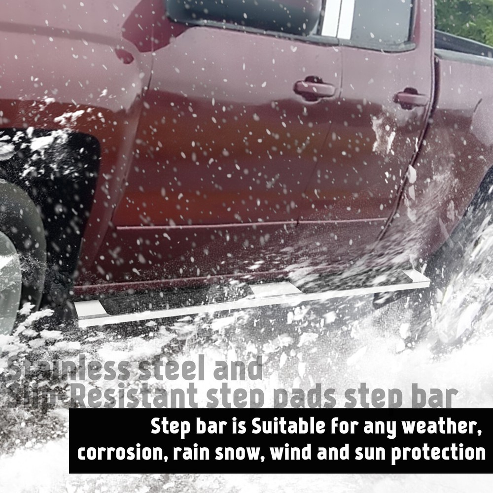 For 07-18 Chevy Silverado Double/Extended Cab 6FT Running Board Side Step Bars