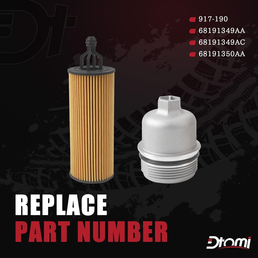 Aluminum Engine Oil Filter Housing Cap with Assembly Compatible...