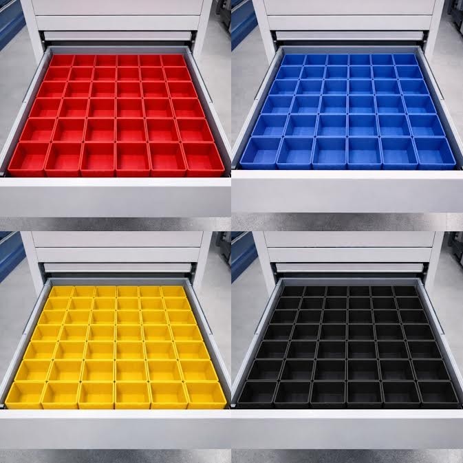 48pc 2x6" Drawer Organizer Bins Modular Storage Hardware Craft Toolbox System