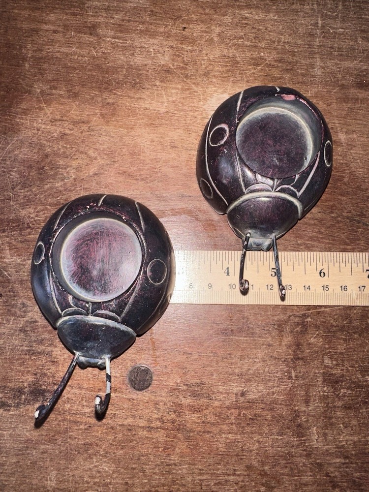 2 Ladybug Candle Holders Cute