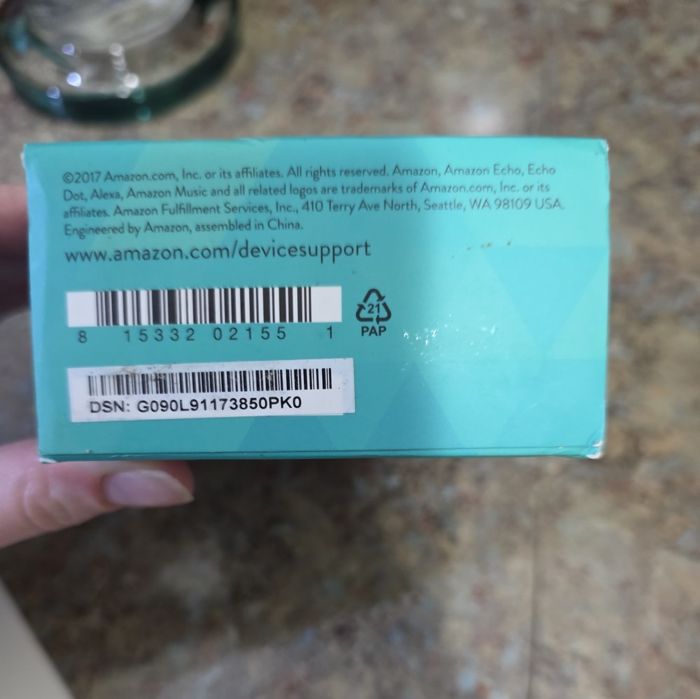 Amazon Echo Dot (2nd Generation) Smart Speaker - NIB BOX OPEN