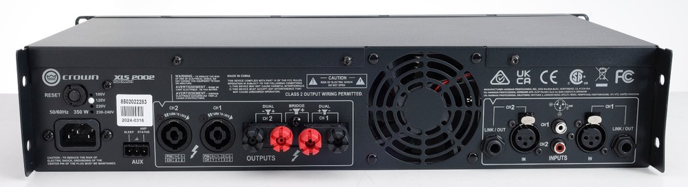 Crown 650W 2-ch XLS DC2 Power Amp