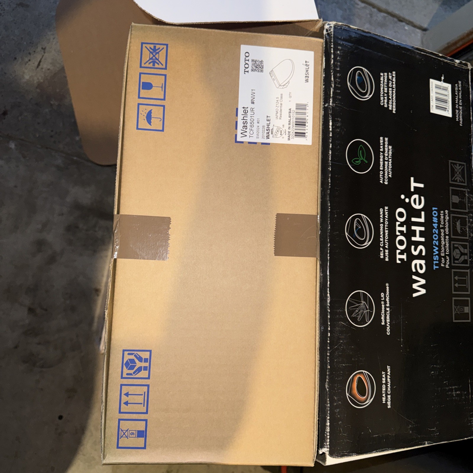 TOTO Washlet T1SW2024#01 Elongated Bidet Toilet Seat New Sealed