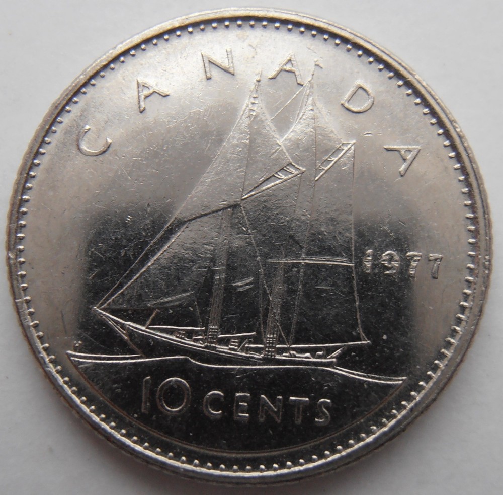 CANADA 10 CENTS 1977