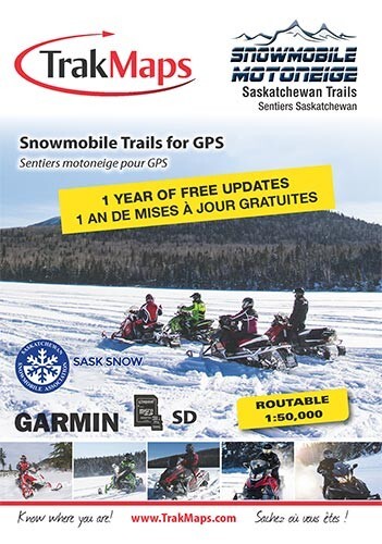 TrakMaps Snowmobile Saskatchewan - Garmin GPS Map