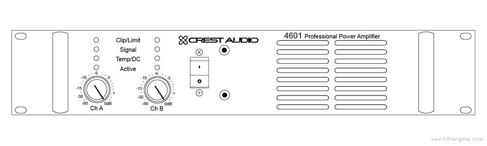 USED - Crest Audio 4601 Power Amplifier