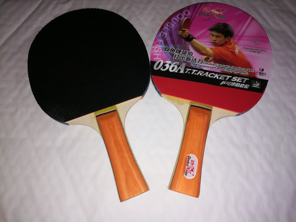 GoodBasic Long Handle (Shakehand) Ping Pong Paddle Table Tennis Racket Bat Blade