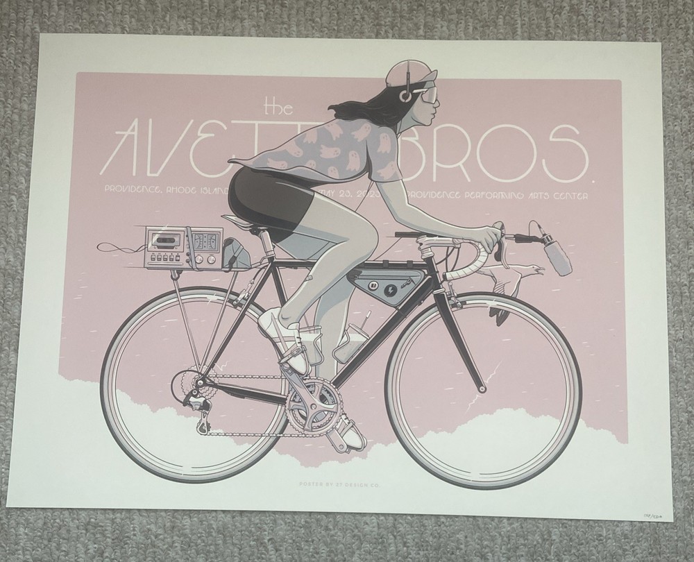 The Avett Bros Original Providence RI Tour Poster #179/200, 18”x 24” 5/23/2023
