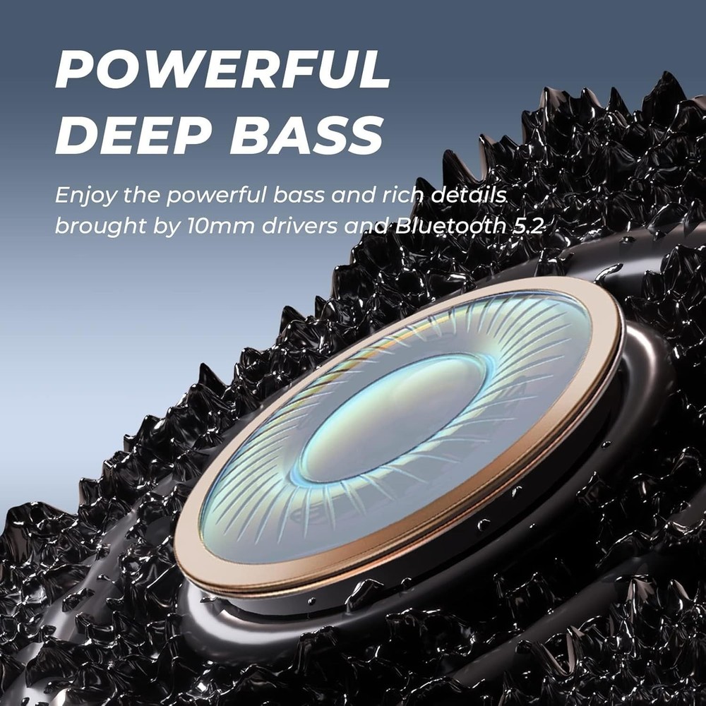 N18 Bluetooth 5.2 Earbuds – 20 Hour Playtime & Active Noise Cancellation