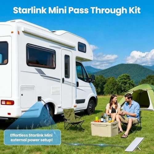 Waterproof Wall Socket Passthrough for Starlink Mini, IP67 Waterproof Panel