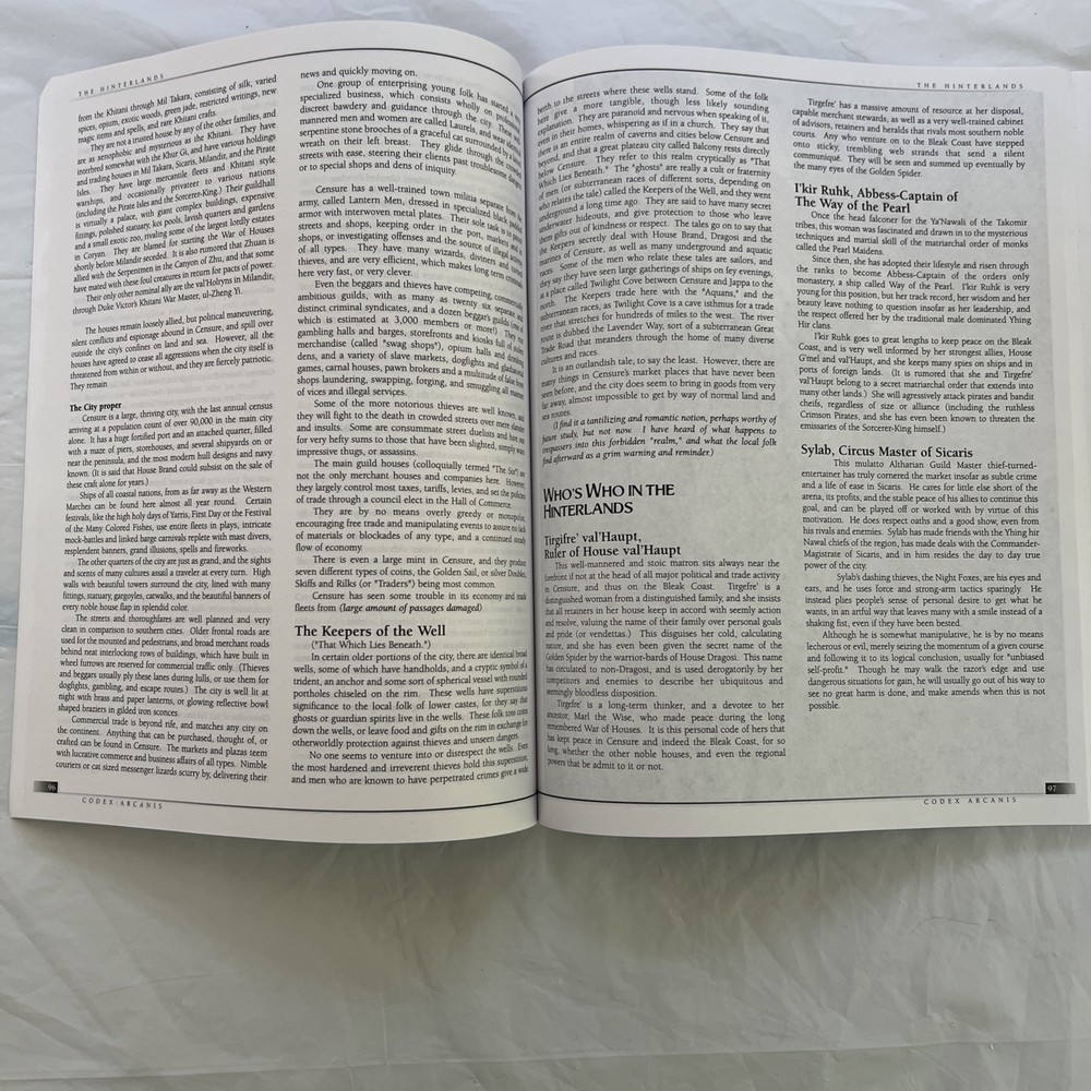 Codex Arcanis Campaign setting - d20 3rd Edition - Paradigm Press