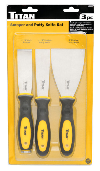Titan 17000 Scraper and Putty Knife Set - 3 Piece