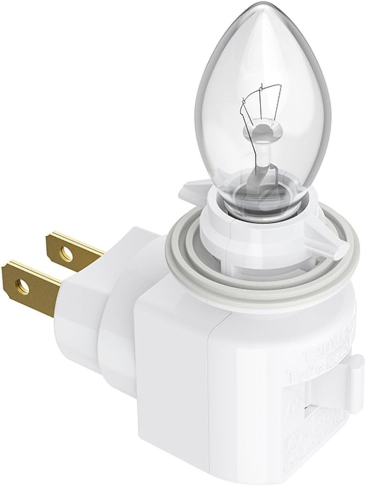 Plug in Night Light, Adjustable E12 Base Socket with On/Off Switch for Making De