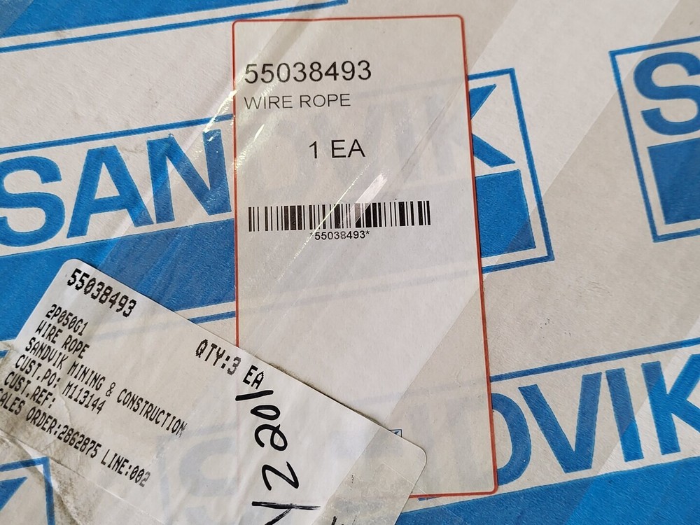 SURPLUS NEW SANDVIK 55038493 Wire Rope – Mining