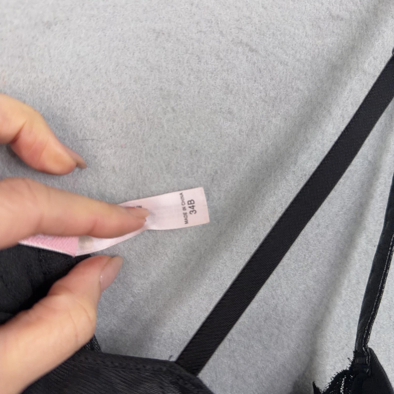 Victorias Secret Babydoll Gown Womens 34B Black Mesh Floral Lace Intimates