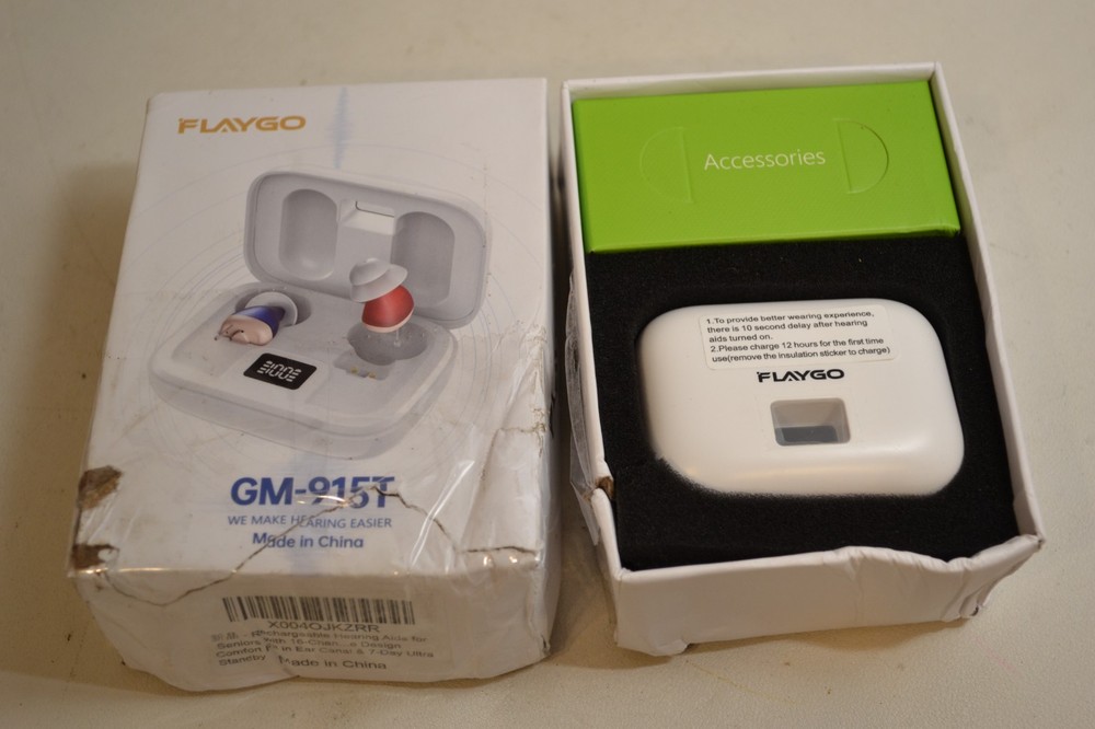 FlayGo Rechargeable Hearing Aids GM - 915T Noise Cancellation
