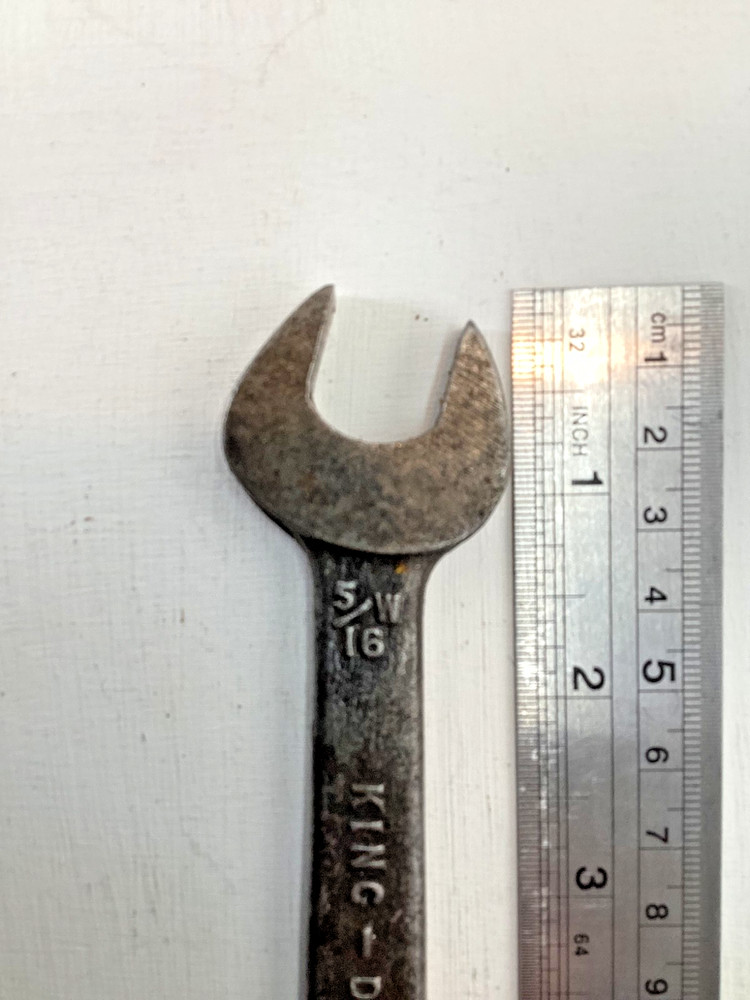 King Dick Double Open End Spanner 3/8w - 5/16w British Made ER