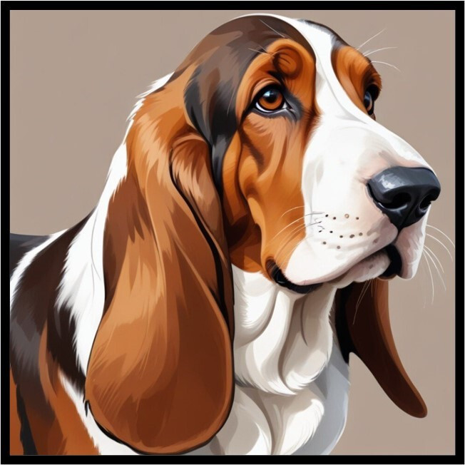 30 Custom Basset Hound Personalized Address Labels