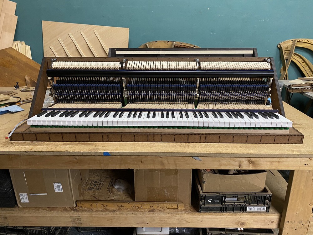 Custom MIDI Controller with Authentic Acoustic Studio Piano Action/Keys/Hammers