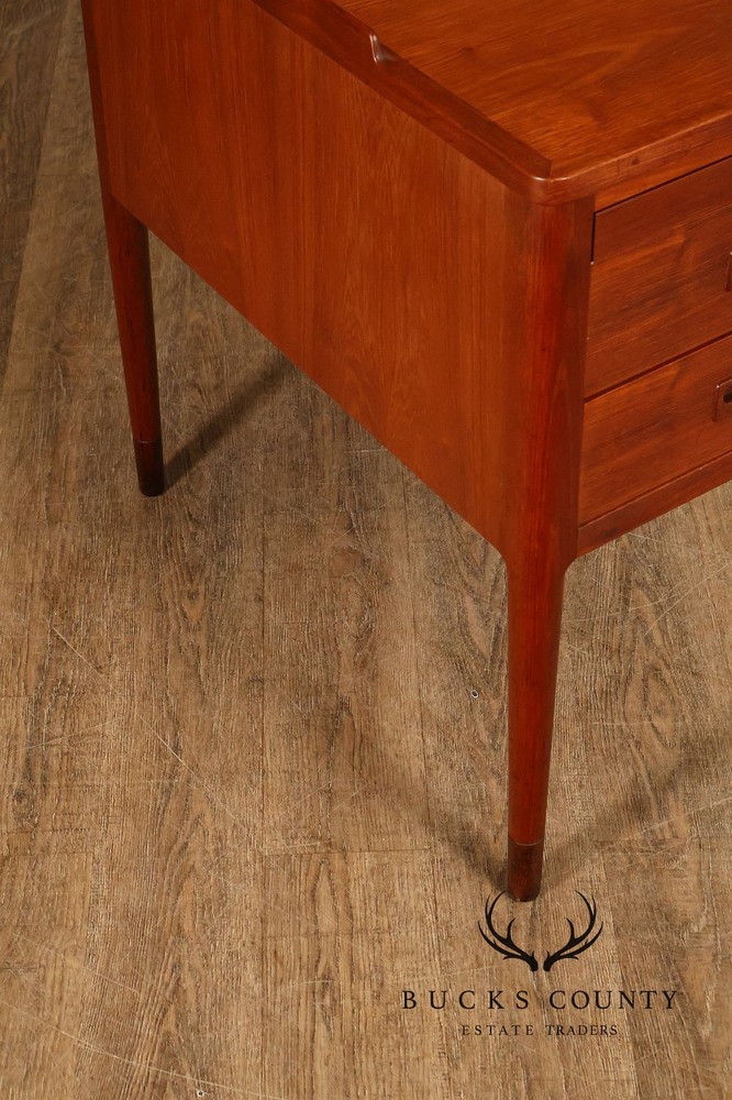 Danish Modern Teak Executive Writing Desk