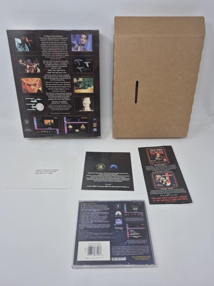 Star Trek Interactive Encyclopedia 3.0 CD-ROM 1997 MacWindows 95 PC BIG BOX