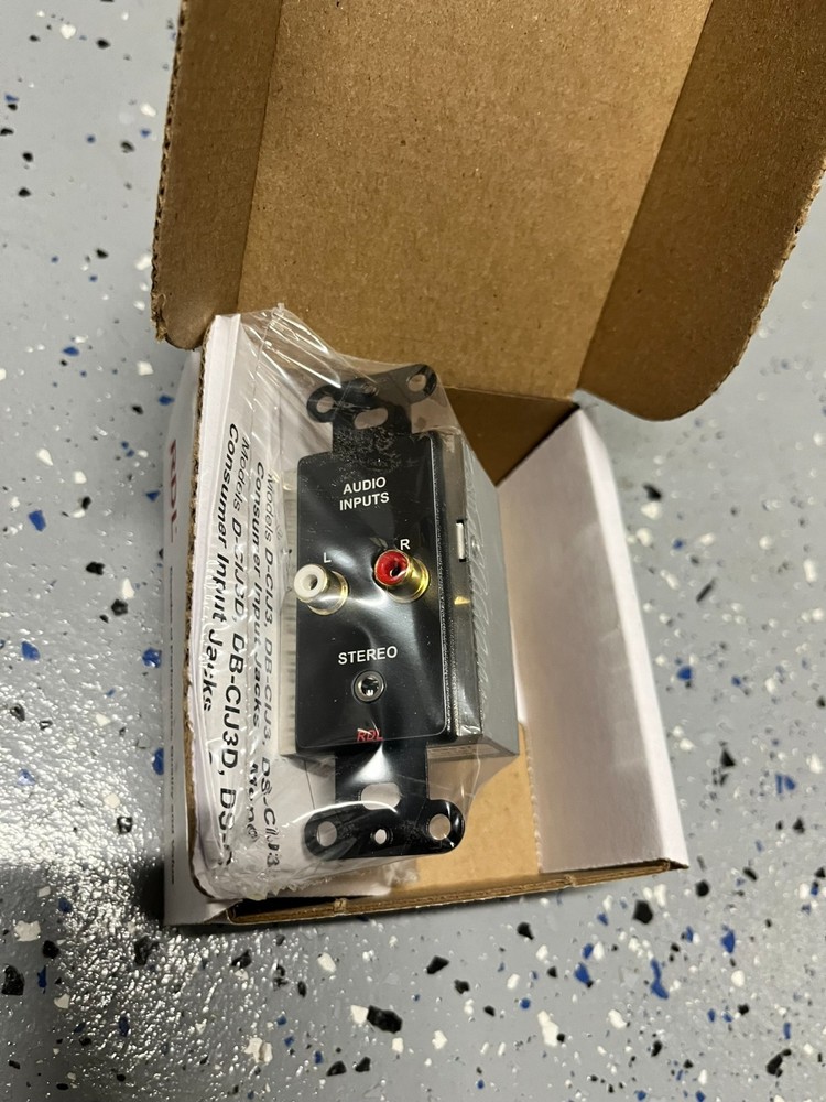 RDL DB-CIJ3 - Consumer Stereo Input Jack | Decora, Black | New