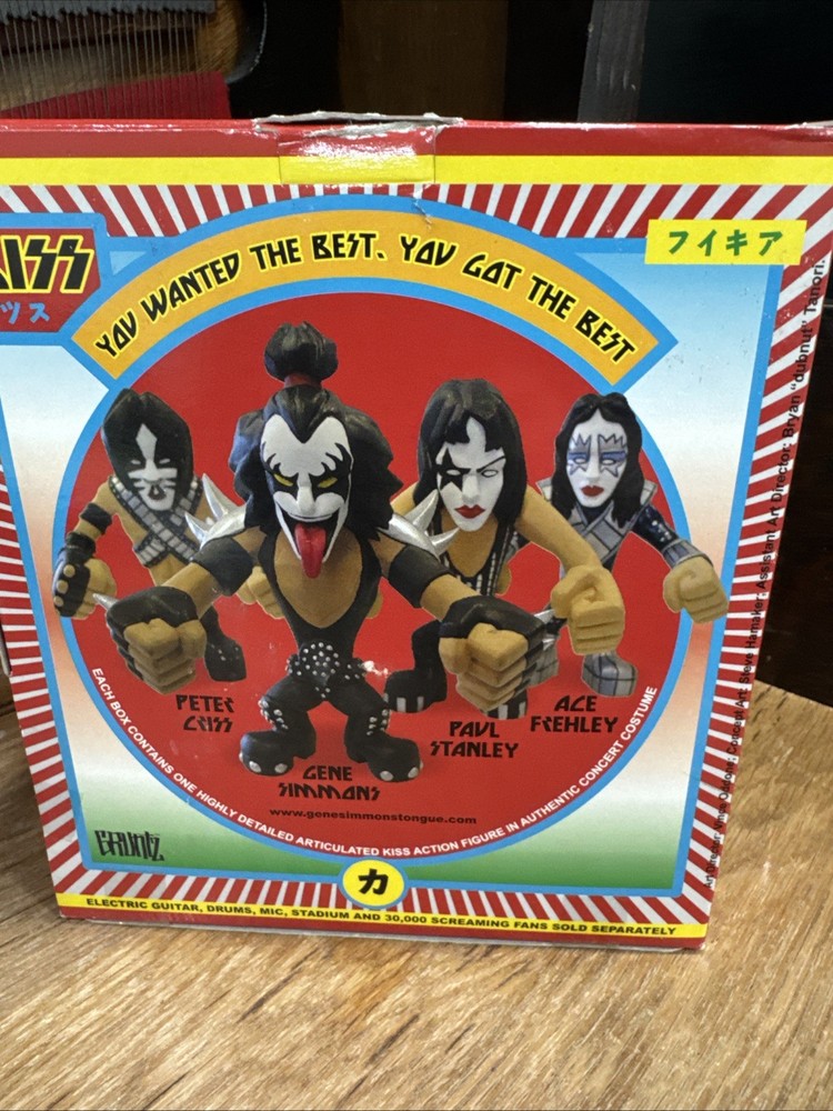 KISS PAUL STANLEY HOTTER THAN HELL GRUNTZ FIGURE IN BOX 2002
