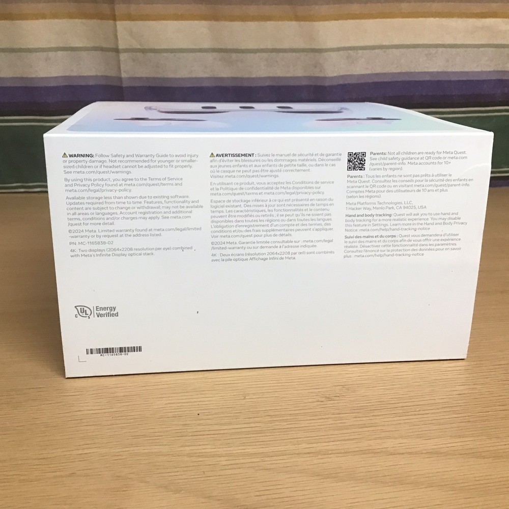 Original Meta Quest 3S 512 gb Empty Retail Display Only Box – Box Only