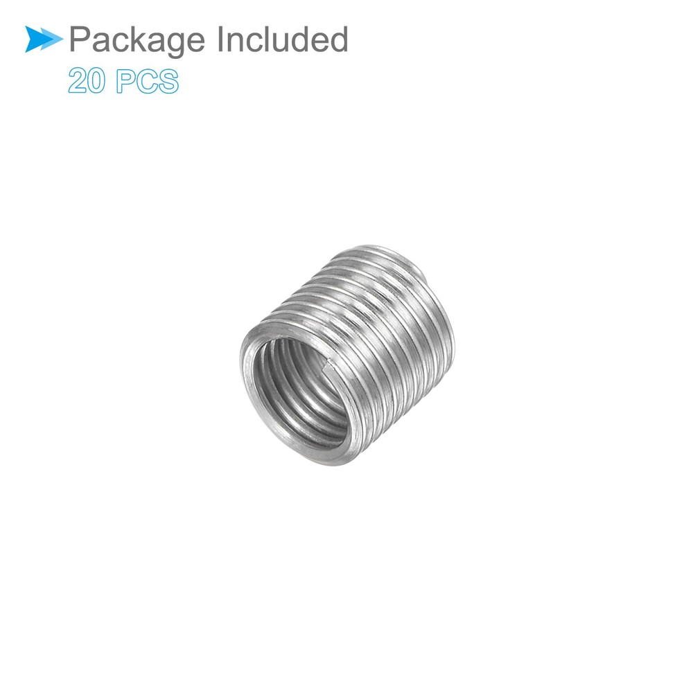 20pcs M5x0.8 2D Wire Thread Repair Insert Helical Type Coiled