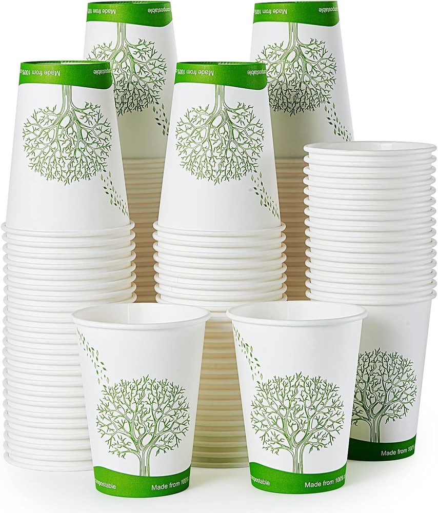postable Cups, Biodegradable Disposable Paper Cups with PLA