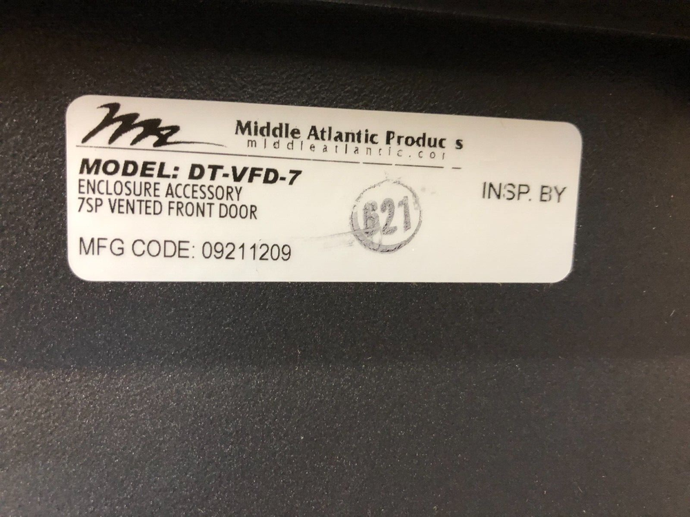 Middle Atlantic DT-VFD-7 Vented Front Door (7 Space)