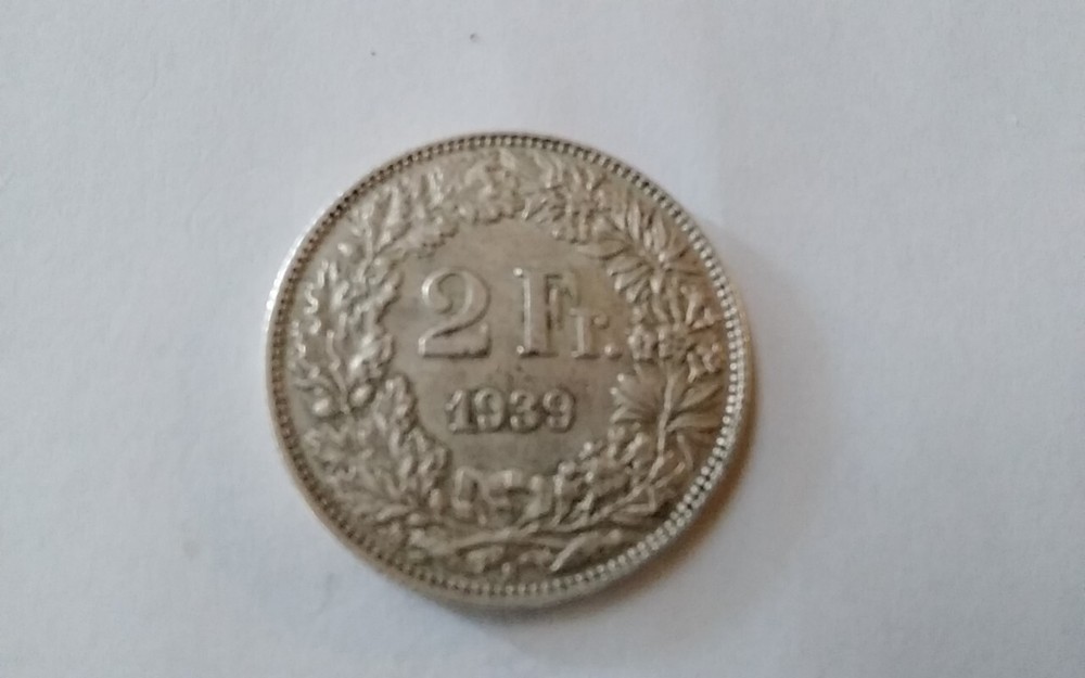 1939 2 FRAC SILVER COIN